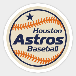 Astros Retro 80s Ball Sticker